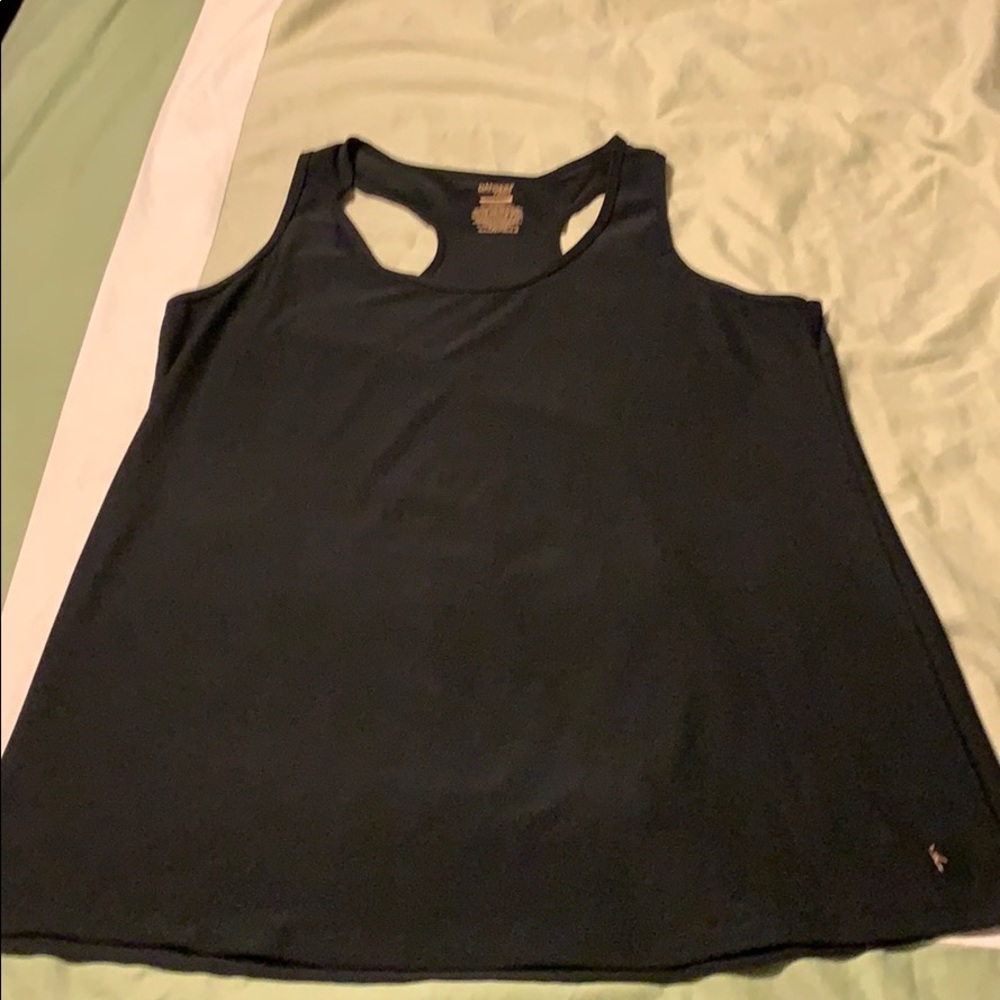 Danskins Now Black Seni-Fitted Tank